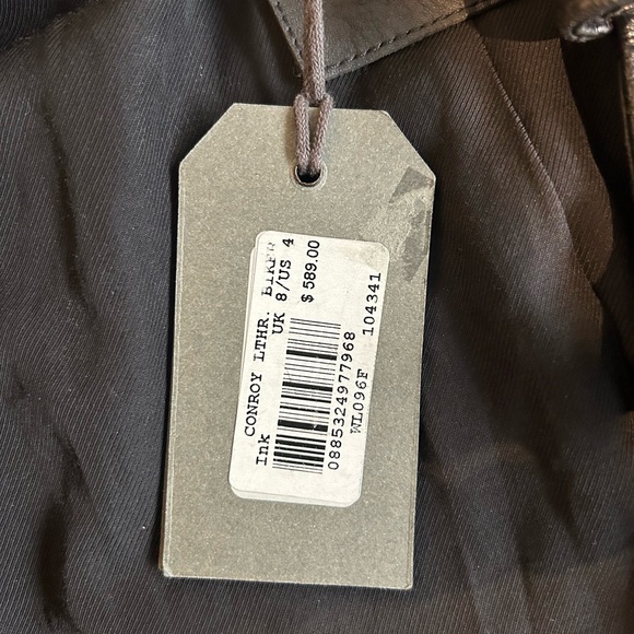NWT All Saints black leather jacket - Picture 4 of 4